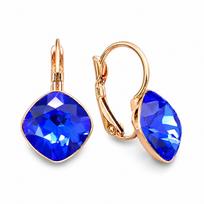 Auskarai „Glare IV (Majestic Blue)“ su Swarovski® kristalais