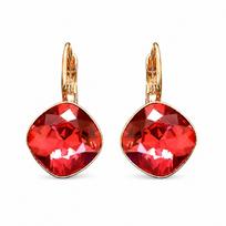 Auskarai „Glare IV (Padparadscha)“ su Swarovski® kristalais