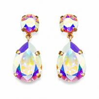 Auskarai „Crystal Drop IV (Aurora Borealis)“ su Swarovski® kristalais