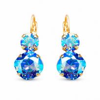 Auskarai „Glare VI (Light Sapphire Shimmer)“ su Swarovski® kristalais