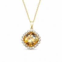 Pakabukas „Glare III (Golden Shadow)“ su Swarovski® kristalais