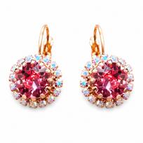 Auskarai „Clarice IX (Light Rose)“ su Swarovski® kristalais