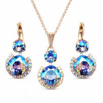 Papuošalų rinkinys moterims „Clarice VI (Light Sapphire Shimmer)“ su Swarovski® kristalais