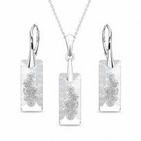 Sidabrinis papuošalų rinkinys moterims „Growing Crystal II“ su Swarovski® kristalais