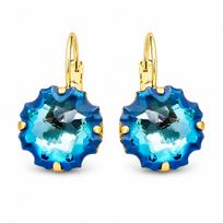 Auskarai „Gorgon (Bermuda Blue)“ su Swarovski® kristalais