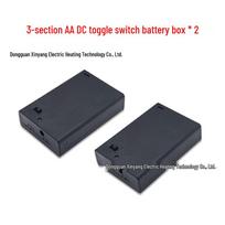 Šildomos kojinės „Įkraunamos elektrinės šiltos žiemos kojinės vyrams ir moterims“ Battery box - 3 x aa toggle switch * 2 black