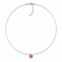 Nematomas sidabrinis pakabukas „Invisible (Rose)“ su Swarovski® kristalu
