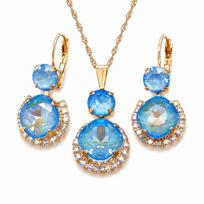 Papuošalų rinkinys moterims „Clarice VI (Ocean DeLite)“ su Swarovski® kristalais
