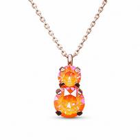 Pakabukas „Juno IV (Orange Glow DeLite)“ su Swarovski® kristalais