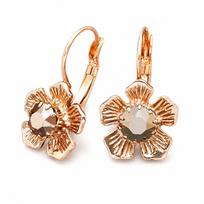 Auskarai „Colorful Splendor (Rose Gold)“ su Swarovski® kristalais