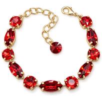 Apyrankė moterims DiamondSky „Chic II (Scarlet)“ su Swarovski kristalais