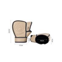 Waterproof Motorcycle Handlebar Mitts | Widened Elongated Cuff, beige