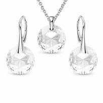 Sidabrinis papuošalų rinkinys moterims „Marianne“ su Swarovski® kristalais