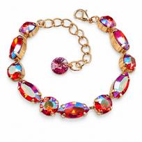 Apyrankė moterims DiamondSky „Chic II (Light Siam Shimmer)“ su Swarovski kristalais