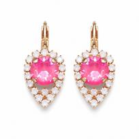 Auskarai „Diva (Lotus Pink DeLite)“ su Swarovski® kristalais