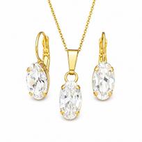 Papuošalų rinkinys moterims „Enigma“ su Swarovski® kristalais