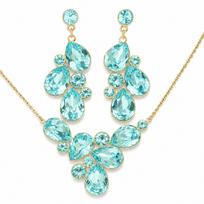 Papuošalų rinkinys moterims „Fillory Magic (Aqua Bohemica)“ su Preciosa® kristalais