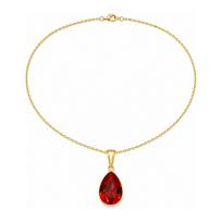Sidabrinis pakabukas „Crystal Drop (Light Siam)“ su Preciosa® kristalais