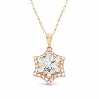 Pakabukas „Snowflake“ su Swarovski® kristalais