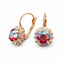 Auskarai „Glory II (Light Siam Shimmer)“ su Swarovski® kristalais