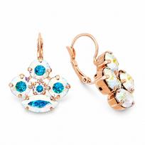 Auskarai „Morion (Aurora Borealis)“ su Swarovski® kristalais