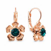 Auskarai „Colorful Splendor (Emerald)“ su Swarovski® kristalais