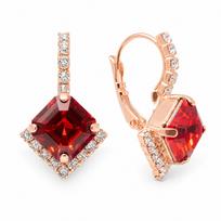Auskarai „Imperial III (Scarlet)“ su Swarovski® kristalais