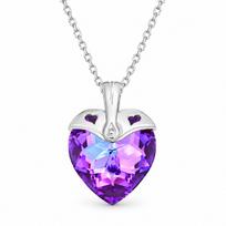 Sidabrinis pakabukas „Cupid II (Heliotrope)“ su Swarovski® kristalais