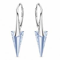 Sidabriniai auskarai „Spike II (Blue Shade)“ su Swarovski® kristalais