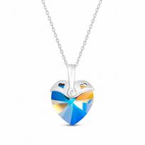 Sidabrinis pakabukas „Cupid (Light Colorado Topaz Shimmer)“ su Swarovski® kristalais
