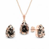 Papuošalų rinkinys moterims „Venus II (Rose Patina)“ su Swarovski® kristalais
