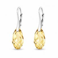 Sidabriniai auskarai „Enchanté (Golden Shadow)“ su Swarovski® kristalais