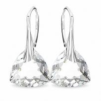 Sidabriniai auskarai „Evening Shine“ su Swarovski® kristalais