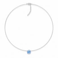 Nematomas sidabrinis pakabukas „Invisible (Arctic Blue)“ su Swarovski® kristalu
