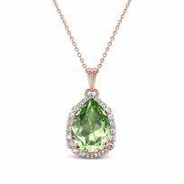 Pakabukas „Celestial Drop III (Reinvented Peridot)“ su Swarovski® kristalais