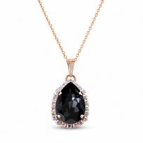 Pakabukas „Celestial Drop III (Graphite)“ su Swarovski® kristalais