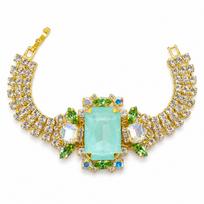 Apyrankė „Aurora (Soft Mint Ignite / Moonlight / Reinvented Peridot / Aurora Boreale)“ su Swarovski® kristalais