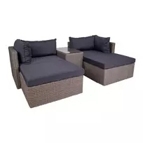 Lauko baldų komplektas Rossi Lounge, 190 x 158 x 65 cm