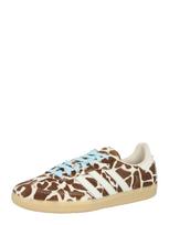 ADIDAS ORIGINALS Sportbačiai be auliuko 'SAMBA' gelsvai pilka spalva / dangaus žydra / ruda