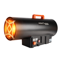 Dujinis šildytuvas 60kW su termostatu ir reduktoriumi, KD11702