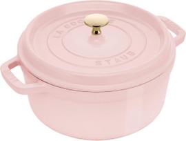 Staub LA COCOTTE Garnek żeliwny okrągły 3.8 ltr, różowy