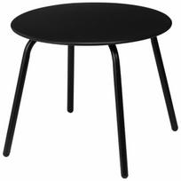 Juodas metalinis pagalbinis staliukas, 50 x h 40 cm