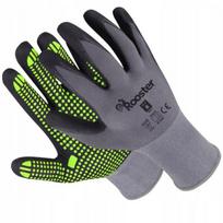 Darbo pirštinės spandex nailonas + nitrilas su flex dots, dydis 8