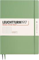 Leuchtturm 1917 Užrašų knygelė Leuchtturm 1917, kietais viršeliais, taškuota, A4+, 123 puslapiai, šalavijo žalia, 100 g/m²