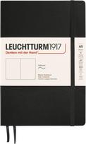 Leuchtturm 1917 Užrašų knygelė Leuchtturm 1917 A5, minkštais viršeliais, lygi, 123 puslapiai, juoda, 80 g/m²