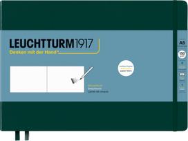 Leuchtturm 1917 Sąsiuvinis Leuchtturm 1917, kietu viršeliu, linijomis, A5, 112 puslapių, miško žalia, 150 g/m²