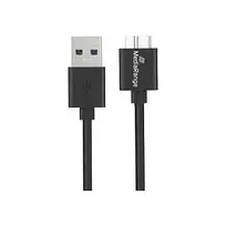 USB-A į Micro-B USB 3.0 įkrovimo ir sinchronizavimo laidas MediaRange MRCS239 — 50 cm, 5Gbps, 5W, juodas