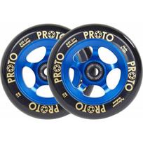 Paspirtuko ratukai Proto Spoked Grippers 2 vnt. Black On Blue 110mm