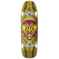 Longboardas Hydroponic Bullet Pool Shape Mike Complete Skateboard Yellow