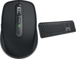 Belaidis klaviatūros ir pelės komplektas Logitech MX Anywhere 3S for Business (910-006958) + MX Keys S (920-011587), EN, juoda sp.
